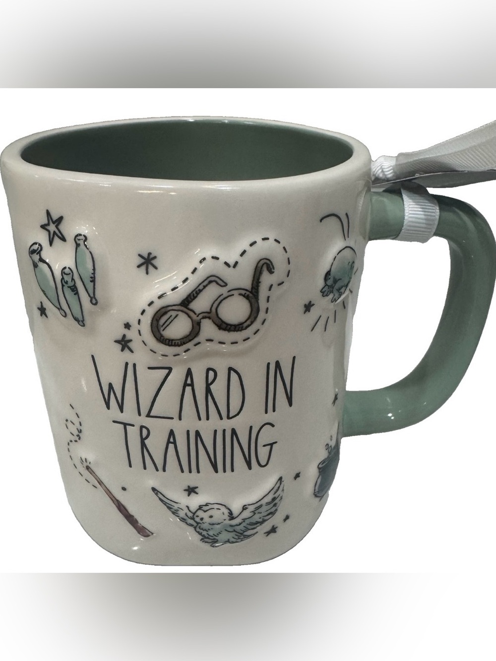 Rae Dunn Harry Potter Coffee Mug “Wizard In Training” w/3d Magic Icons New